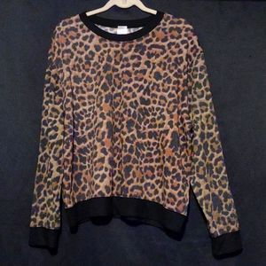 Leopard pullover by no boundaries
